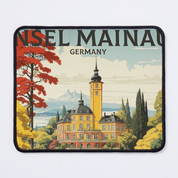 Item preview, Insel Mainau Germany Vintage Travel Poster Art designed and sold by TravelersGems.