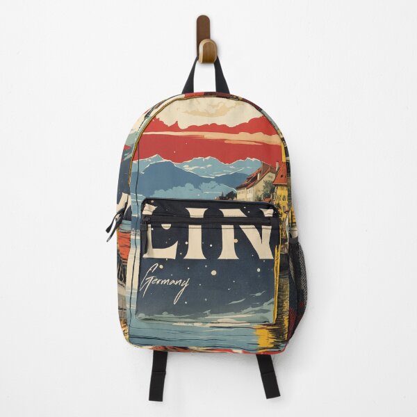 Item preview, Lindau Germany Starry Night Vintage Travel Poster designed and sold by TravelersGems.