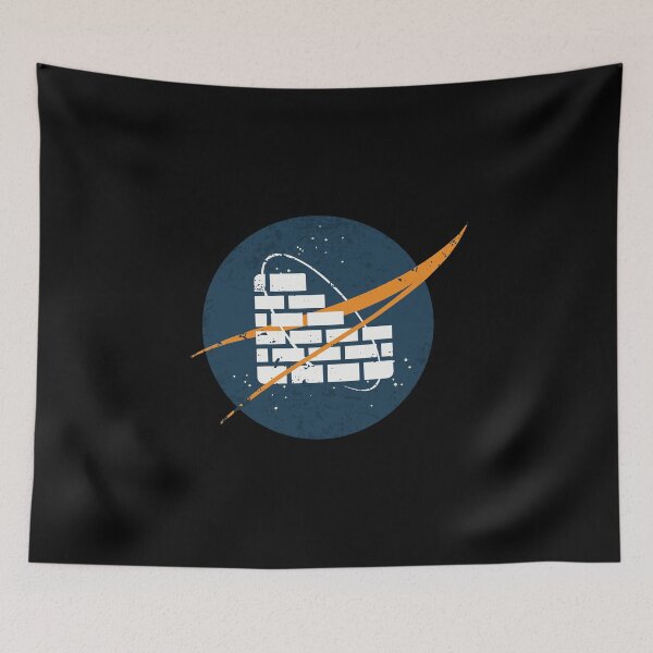 Item preview, Brick Wall Bricklaying Space Vintage designed and sold by orlumbuspirate.