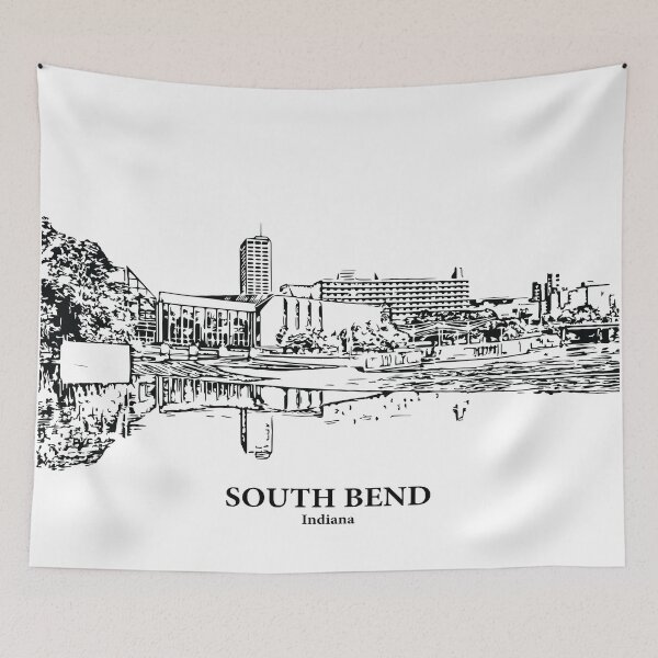 Item preview, South Bend - Indiana designed and sold by Lakeric Cityscapes.