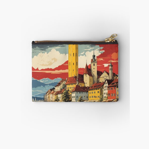 Item preview, Lindau Germany Starry Night Vintage Travel Poster Art designed and sold by TravelersGems.
