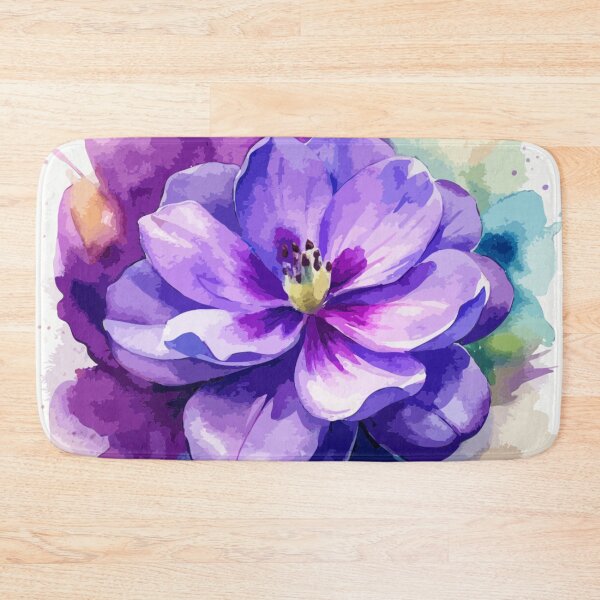 Item preview, Watercolor Violet Flower designed and sold by printmala.