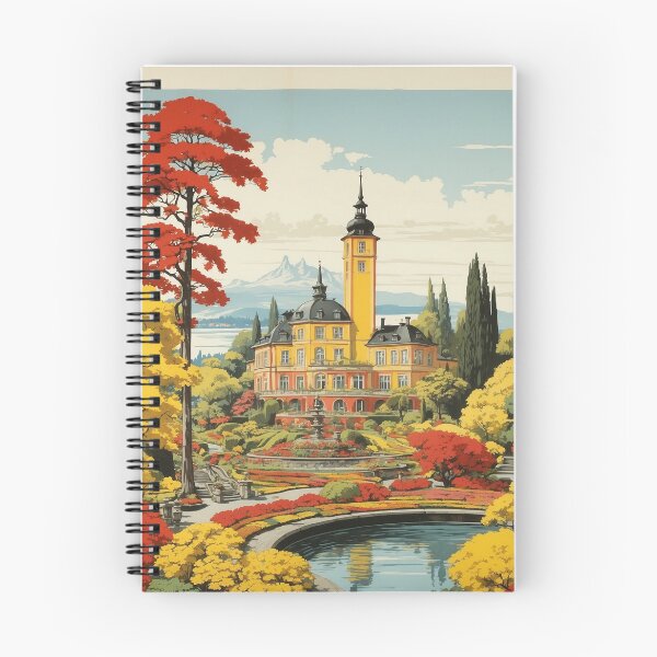 Item preview, Insel Mainau Germany Vintage Travel Poster designed and sold by TravelersGems.