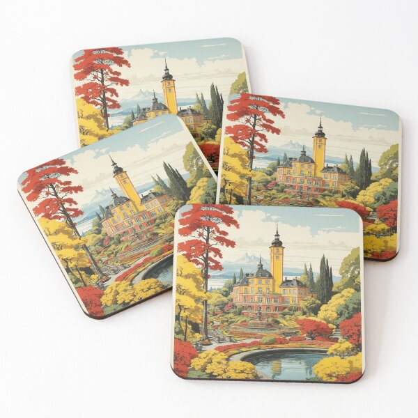 Item preview, Insel Mainau Germany Vintage Travel Poster designed and sold by TravelersGems.