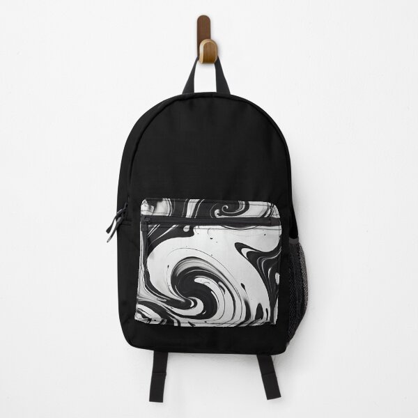 Item preview, Ink Swirls Acrylic Paint Swirls Black and White designed and sold by ObsidianDaz.
