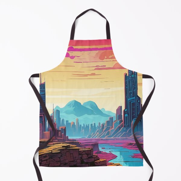 Item preview, Crimson Dusk in Neon Cityscape Dreams designed and sold by ArtComixHaven.