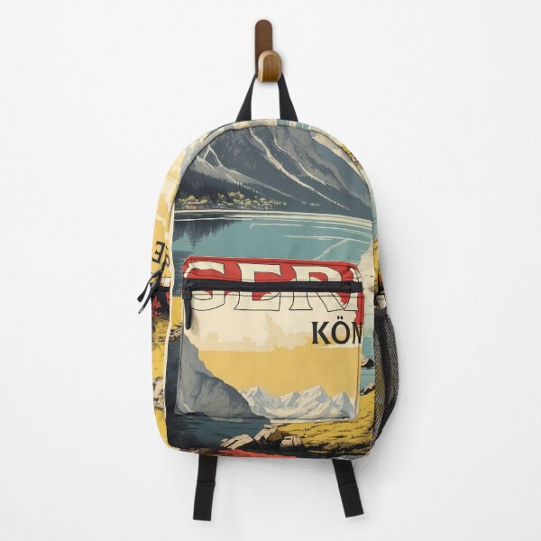 Item preview, King's Lake Konigssee Germany Vintage Travel Poster designed and sold by TravelersGems.
