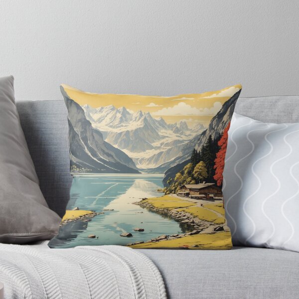 Item preview, King's Lake Konigssee Germany Vintage Travel Poster designed and sold by TravelersGems.