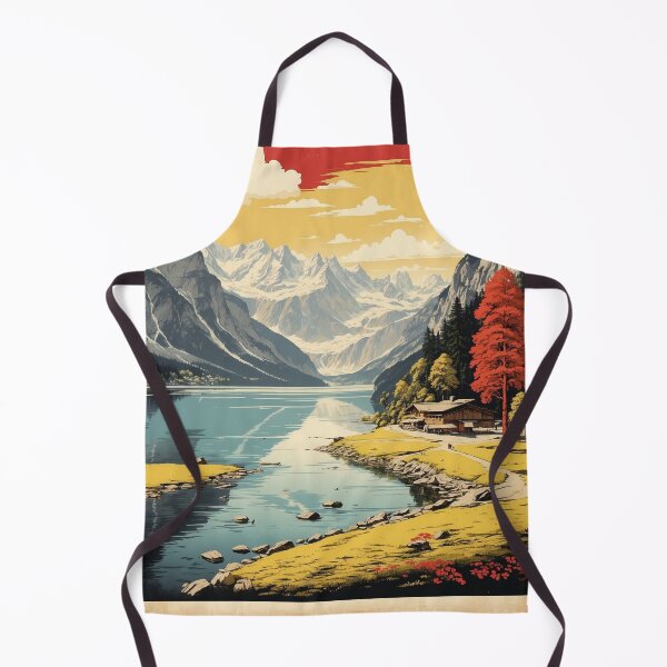 Item preview, King's Lake Konigssee Germany Vintage Travel Poster designed and sold by TravelersGems.