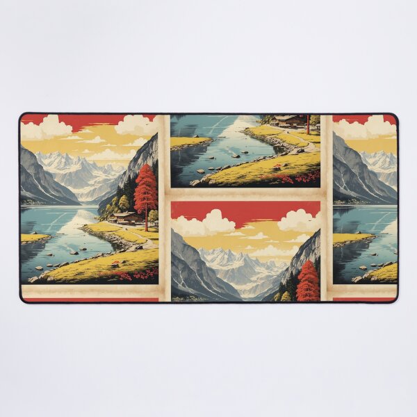 Item preview, King's Lake Konigssee Germany Vintage Travel Poster designed and sold by TravelersGems.