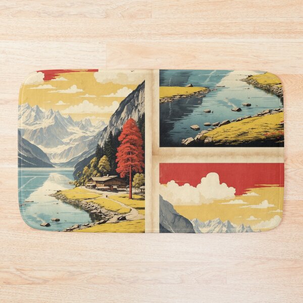 Item preview, King's Lake Konigssee Germany Vintage Travel Poster designed and sold by TravelersGems.
