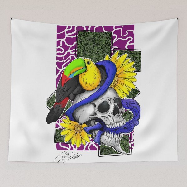 Item preview, toucan y craneo designed and sold by DanielDantes.