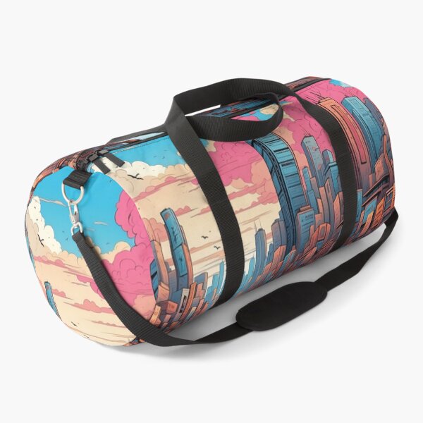 Item preview, Sunset Hues over Technicolor Urban Dreamscape designed and sold by ArtComixHaven.
