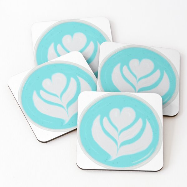 Item preview, Latte Art in a Paper Cup Blue designed and sold by chelseabolles.