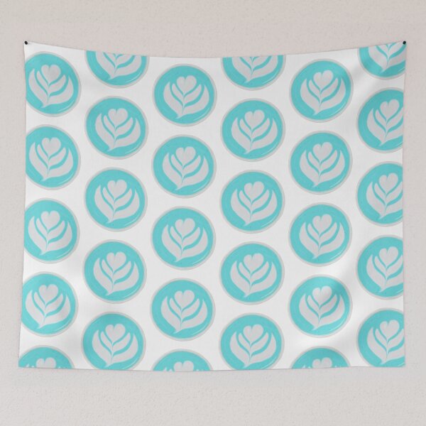 Item preview, Latte Art in a Paper Cup Blue designed and sold by chelseabolles.