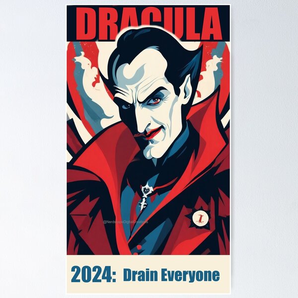 Item preview, Elect Dracula 2024! designed and sold by NerdscapeDC.