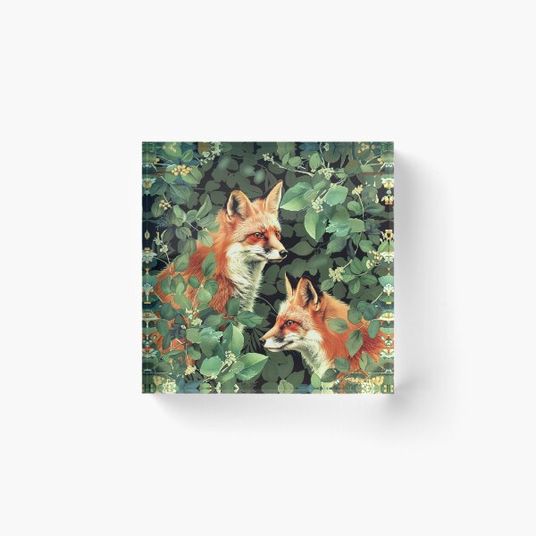 Item preview, Neutral Animal Fox in Forest Pattern designed and sold by Estrakingdom.
