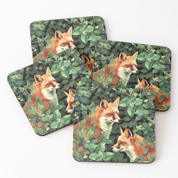 Item preview, Neutral Animal Fox in Forest Pattern designed and sold by Estrakingdom.