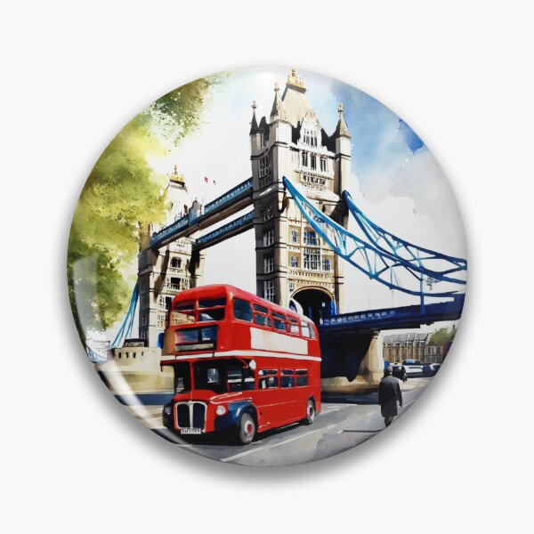 Item preview, London - Tower Bridge and Red Bus designed and sold by Freya-Designer.