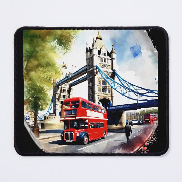 Item preview, London - Tower Bridge and Red Bus designed and sold by Freya-Designer.