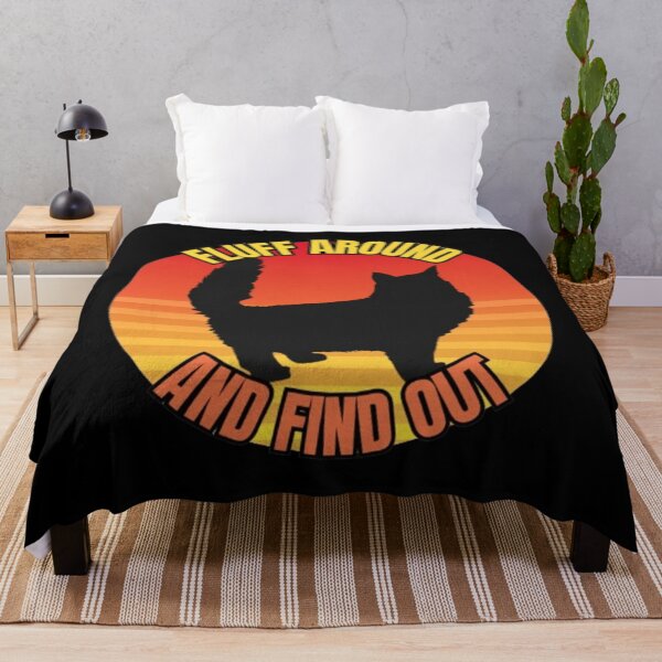 Item preview, Fluff Around And Find Out - Retro Cat Design designed and sold by TGAL2.