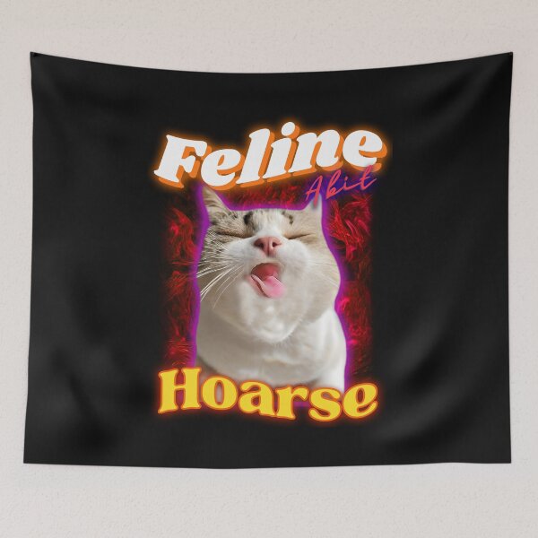 Item preview, Cat Coughing Meme Funny Feline A Bit Hoarse  designed and sold by ZenReiArt.