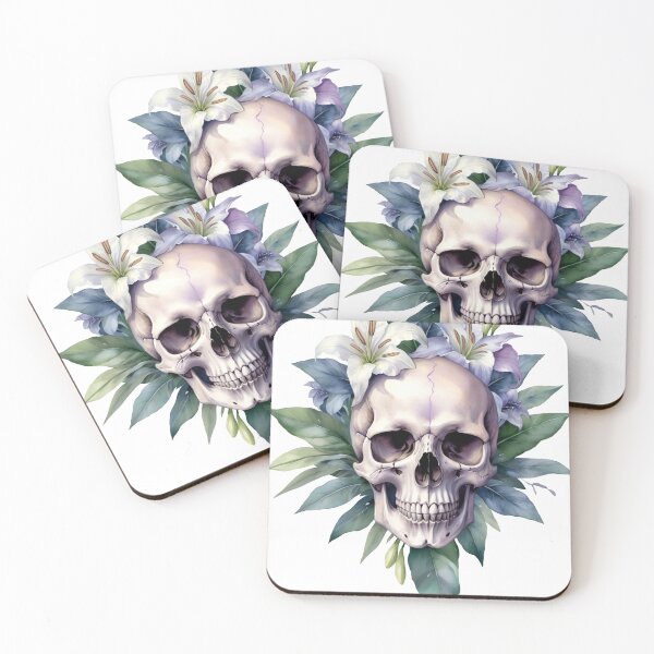 Item preview, Skull with Lilies designed and sold by The Art of Paper Craft.