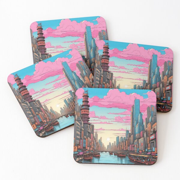 Item preview, Neon Twilight: Canal Reflections in a Dream City designed and sold by ArtComixHaven.
