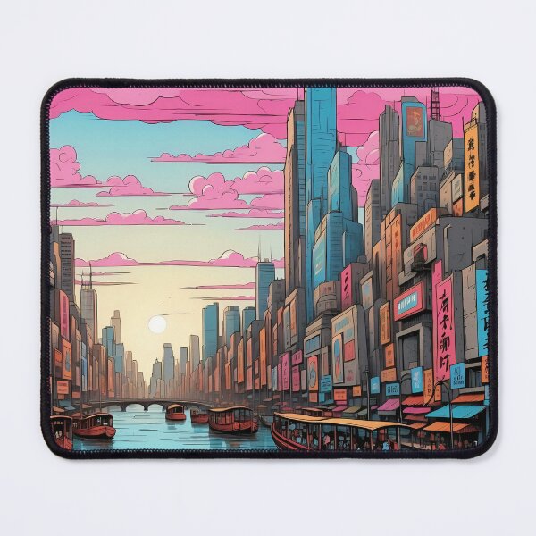 Item preview, Neon Twilight: Canal Reflections in a Dream City designed and sold by ArtComixHaven.