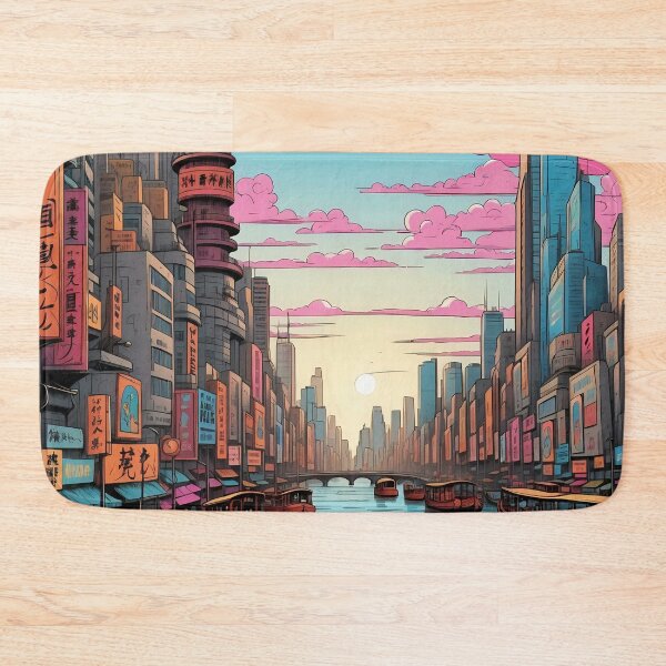 Item preview, Neon Twilight: Canal Reflections in a Dream City designed and sold by ArtComixHaven.