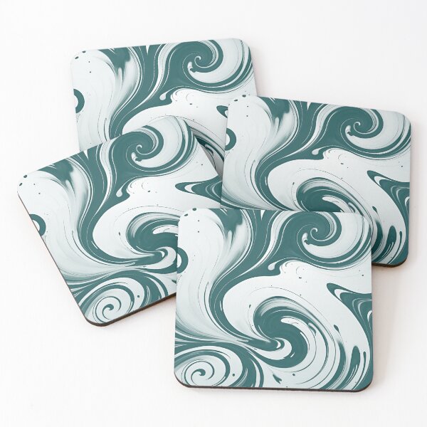 Item preview, Ink Swirls | Green Acrylic Paint Swirls  designed and sold by ObsidianDaz.
