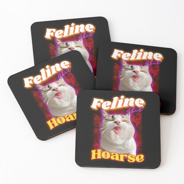 Item preview, Cat Coughing Meme Funny Feline A Bit Hoarse  designed and sold by ZenReiArt.