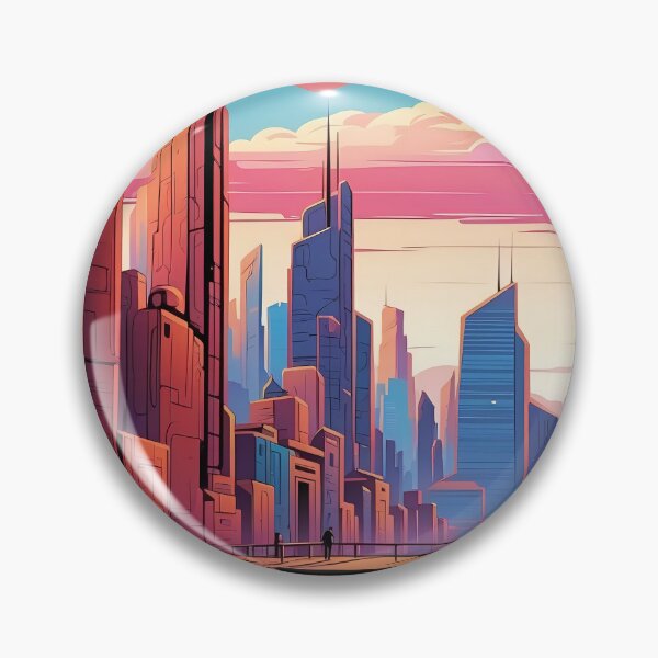 Item preview, Mars Sunset Urban Dreams Amidst Neon Lights designed and sold by ArtComixHaven.
