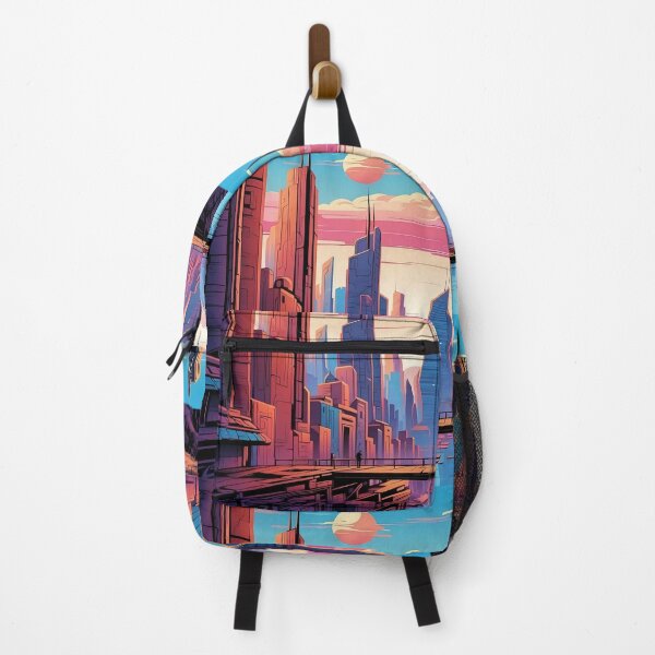 Item preview, Mars Sunset Urban Dreams Amidst Neon Lights designed and sold by ArtComixHaven.