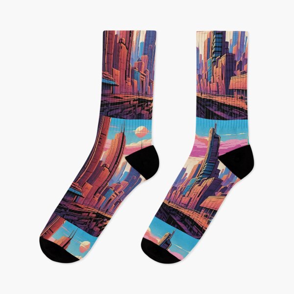 Item preview, Mars Sunset Urban Dreams Amidst Neon Lights designed and sold by ArtComixHaven.