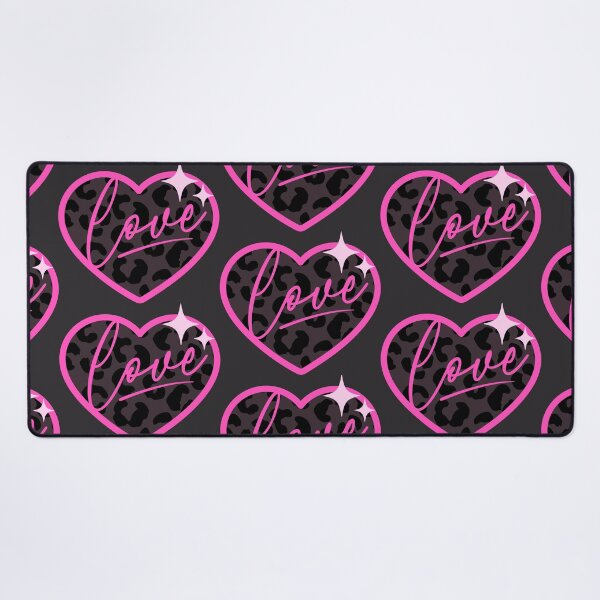 Item preview, Love heart, with leopard print designed and sold by Guided by Light Art.