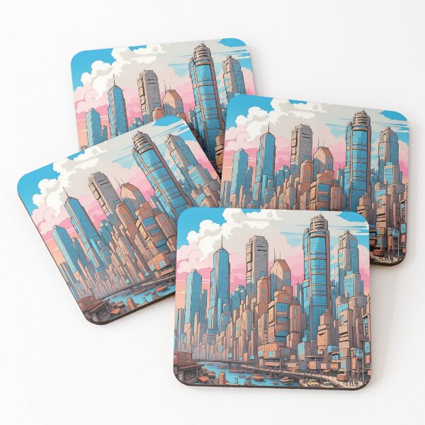 Item preview, Urban Elegance Twilight Hues and City Views designed and sold by ArtComixHaven.