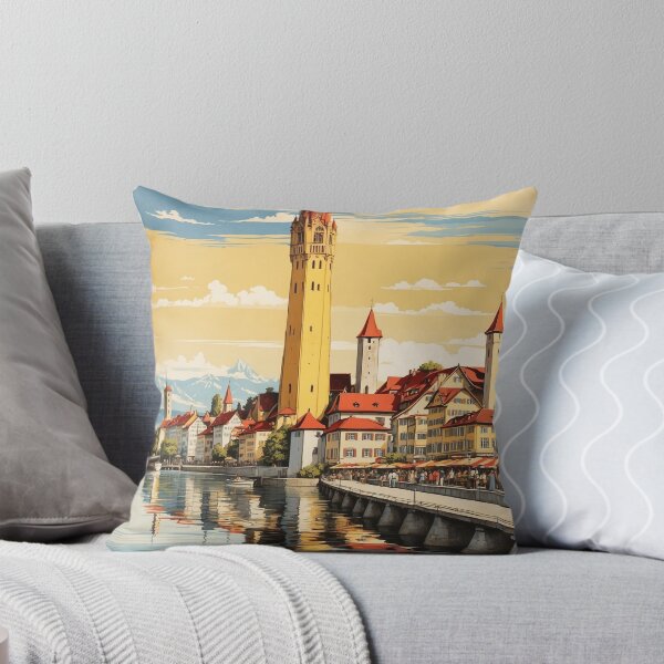 Item preview, Lindau Germany Vintage Travel Poster Art designed and sold by TravelersGems.