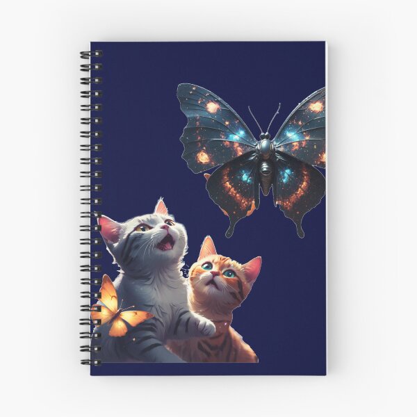 Item preview, Two Cats Looking Into The Space Butterfly designed and sold by RayAndDice.