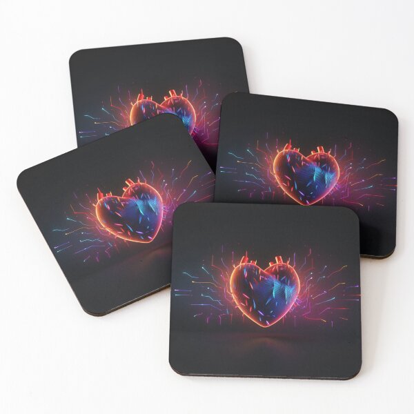 Item preview, Neon Heart Pulse designed and sold by yasarstore.