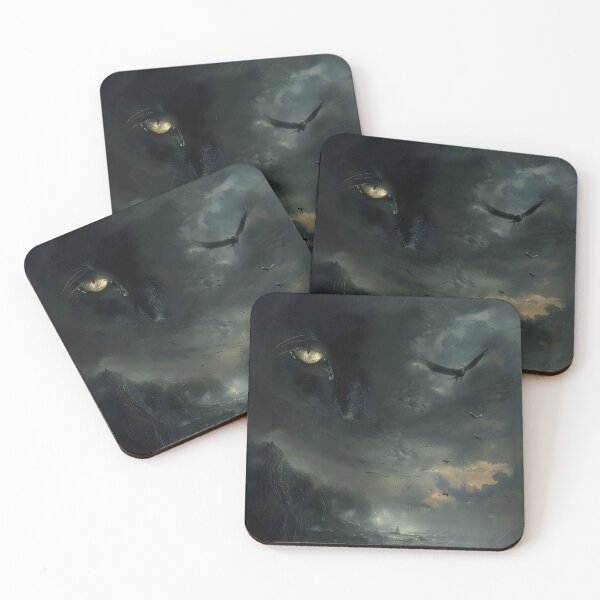 Item preview, Dark landscape with cat eyes designed and sold by dcrc.