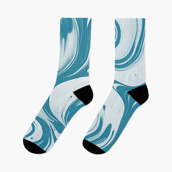 Item preview, Ink Swirls | Teal Acrylic Paint Swirls  designed and sold by ObsidianDaz.