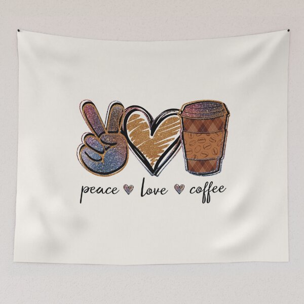 Item preview, Peace Love Coffee designed and sold by Compass and a Camera.