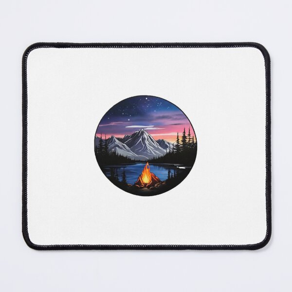 Item preview, Midnight Campfire - Wilderness Adventure Artwork designed and sold by Daniel Haddad.