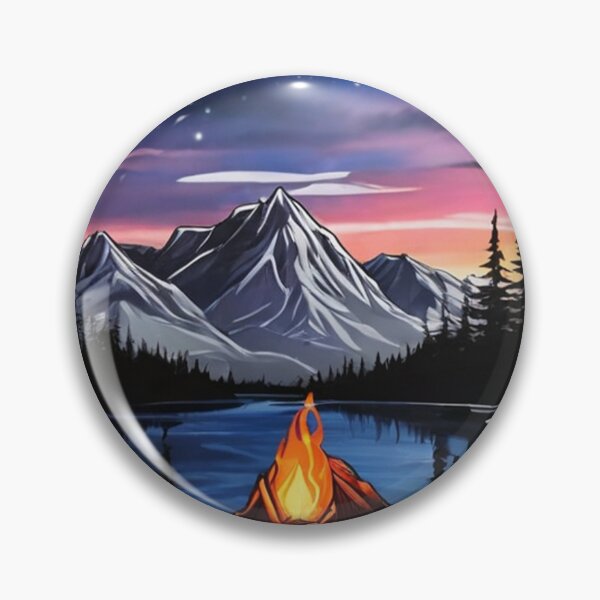 Item preview, Midnight Campfire - Wilderness Adventure Artwork designed and sold by Daniel Haddad.