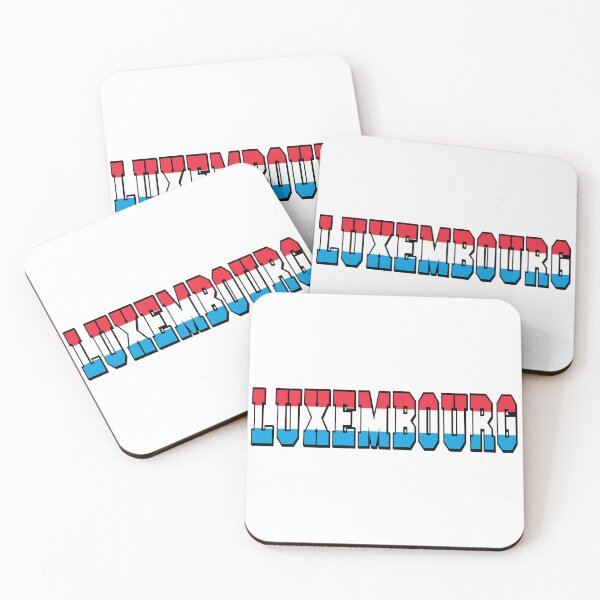 Item preview, Luxembourg Country Flag Typography designed and sold by TravelWish.