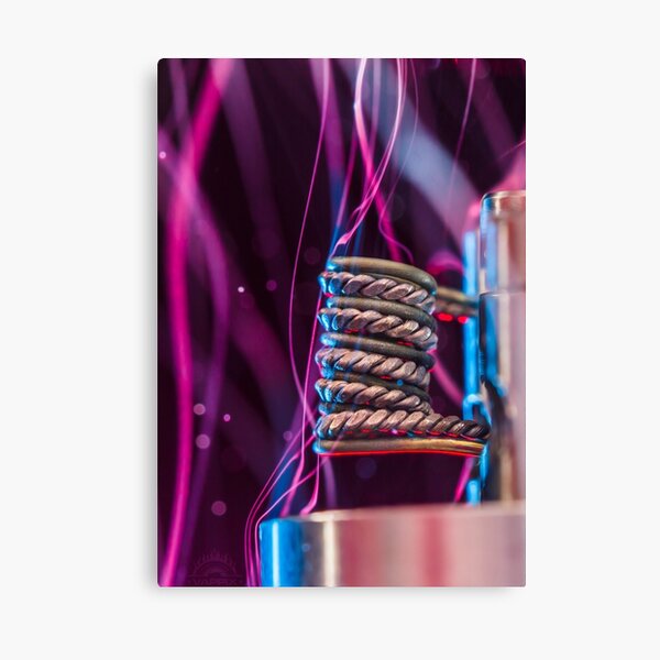 Vaper Coil Art Canvas Print