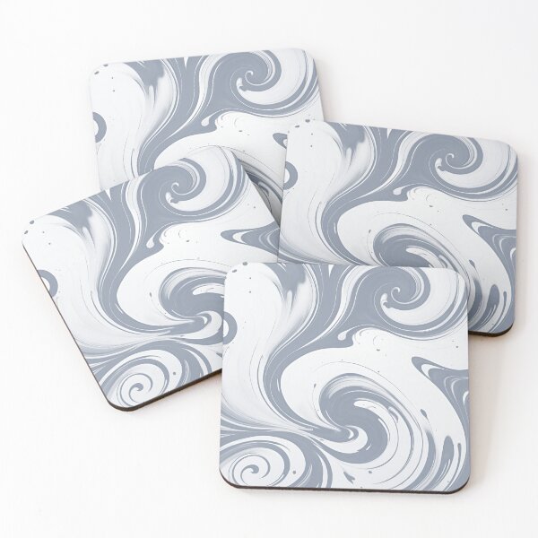 Item preview, Ink Swirls | Grey Acrylic Paint Swirls  designed and sold by ObsidianDaz.