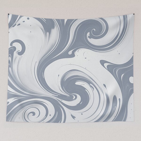 Item preview, Ink Swirls | Grey Acrylic Paint Swirls  designed and sold by ObsidianDaz.