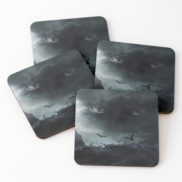 Item preview, dark landscape with cat eyes designed and sold by dcrc.
